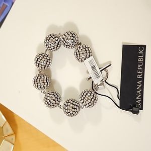 Banana Republic Silver Crystal Bracelet